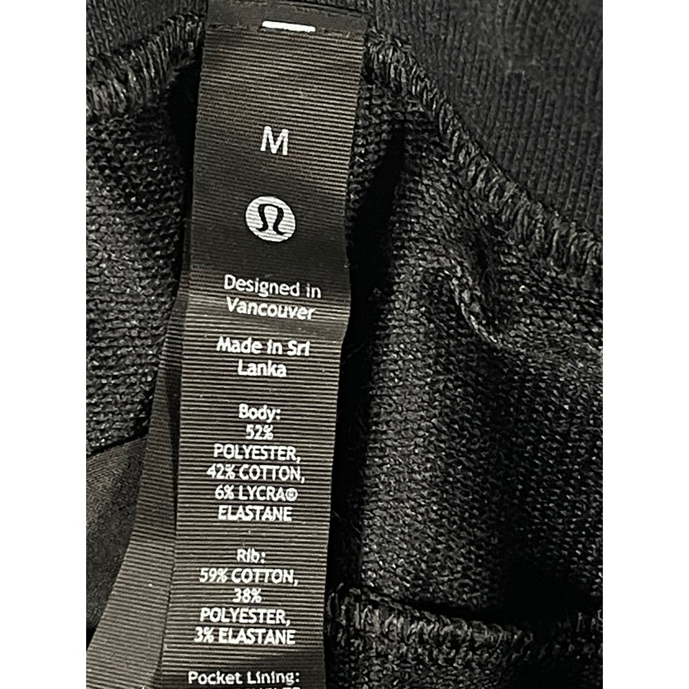 Lululemon City Sweat Jogger Black Mens Size Medium Tapered Athleisure Pants - Picture 4 of 9